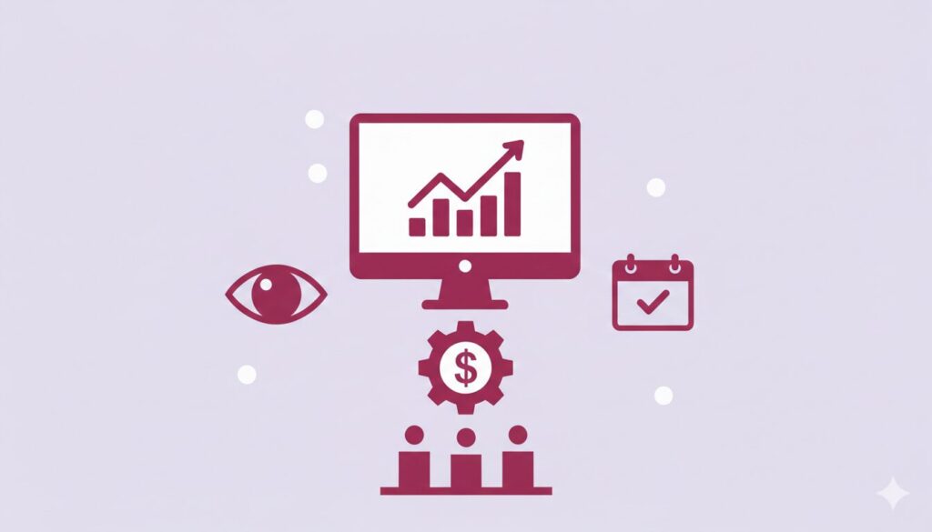 Illustration von Personen, die über einen Festpreis verhandeln